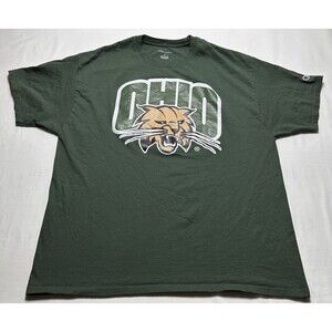 Ohio University Bobcats Chanpion Adult Size XL Short Sleeve T-Shirt Graphic Logo